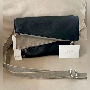 🆕 HAMMITT DILLON MEDIUM BLACK PEWTER (GRAY) LEATHER - NEW W TAG RETIRED